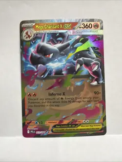 Pokemon TCG: Phantasmal Flames Mega Charizard X ex 013/094 - Holo - Image 1