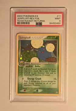 Pokemon TCG 2004 Team Rocket Returns Jumpluff 11/109 Reverse Holo PSA 9 English - Image 1