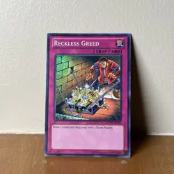 Reckless Greed LCYW-EN285 - Yu-Gi-Oh - Unlimited Ed - Super Rare - NM - Image 1