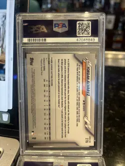 2020 Topps Yordan Alvarez RC PSA 10 #276 GEM MINT - Image 2