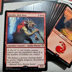 Heaven-to-Earth-Custom-Magic-Decks Commander = Krenko, Mob Boss 's Red GOBLINS - Image 1