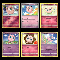 6x Jigglypuff Holo Lot 71.0 Sun Moon Crimson Invasion Pokemon Cards Collection - Image 1