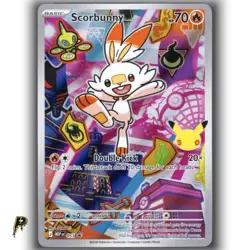 Pokemon First Partners Series 2 Promo Scorbunny 053 Anniversary Holo Card NM - Image 1