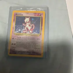 Mewtwo 10/102 Holo Rare 1999 Vintage Pokemon Card Base Set Unlimited LP - Image 1