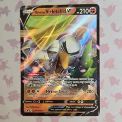 Pokemon TCG Galarian Sirfetch'd V SWSH043 SWSH Promo Holo EN 210HP - Image 1