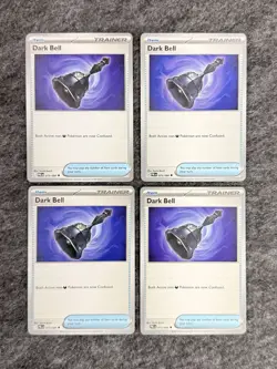 Pokemon DARK BELL 075/084 Pitch Black 4X Set Deck Build Master Pack Collect - Image 1