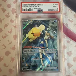 2025 POKEMON DRI EN-DESTINED RIVALS ILLUSTRATION RARE #193 MISTY'S PSYDUCK PSA 9 - Image 1