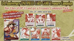 70x Packs- One Piece 3rd Anniversary Treasure Campaign Promo Pack ENGLISH - Image 2