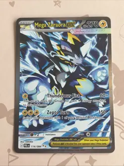 Pokemon TCG Mega Zeraora Ex SIR 114/084 PITCH BLACK English NM Pack Fresh Pull - Image 1