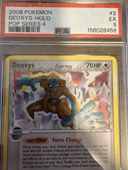 Deoxys Delta Species Holo PSUPER Rare 2/17 Pop Series 4 PSA 5 - Image 3