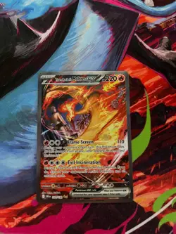 Pokemon TCG - Team Rocket's Moltres ex 229/182 Sv10: Destined Rivals SIR - Image 1