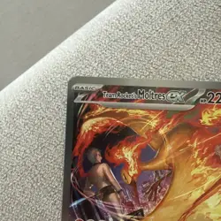 Pokemon TCG Team Rocket's Moltres ex (229/182) Destined Rivals SIR, NM/Mint - Image 2
