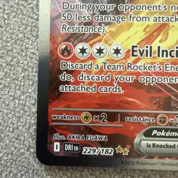 Pokemon TCG Team Rocket's Moltres ex (229/182) Destined Rivals SIR, NM/Mint - Image 3