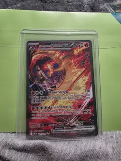 Pokemon TCG Team Rocket's Moltres EX 229/182 Sir Destined Rivals - Image 1
