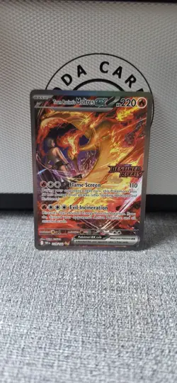 Pokemon TCG Team Rocket's Moltres EX 229/182 Destined Rivals Sir Stamped - Image 1
