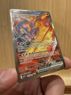 Pokemon TCG Team Rocket's Moltres EX 229/182 Destined Rivals Sir - Image 2