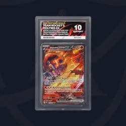 Pokemon TCG Team Rocket's Moltres EX Sir 229/182 Destined Rivals Ace Gem Mint 10 - Image 1