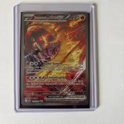 Pokemon TCG Team Rocket's Moltres EX 229/182 Destined Rivals Sir - Image 1