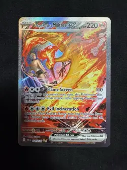 Pokemon TCG Team Rocket's Moltres EX 229/182 Destined Rivals Sir Pack Fresh - Image 1