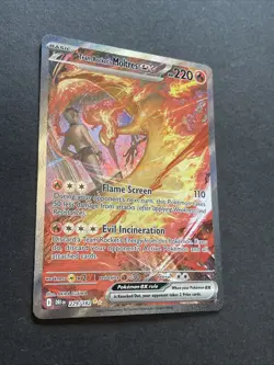Pokemon TCG Team Rocket's Moltres EX 229/182 Destined Rivals Sir English - Image 2