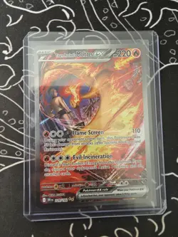 Pokemon TCG Team Rocket's Moltres EX 229/182 Destined Rivals Sir - Image 1