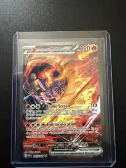 Pokemon TCG Team Rocket's Moltres EX 229/182 Destined Rivals Sir - Image 1