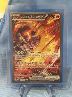 Pokemon TCG Team Rocket's Moltres EX 229/182 Destined Rivals Sir - Image 1