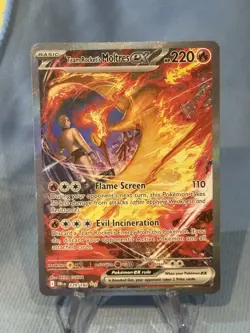 Pokemon TCG Team Rocket's Moltres EX 229/182 Destined Rivals Sir - Image 2