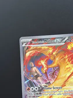 Pokemon TCG Team Rocket's Moltres EX 229/182 Destined Rivals Sir Mint Condition - Image 3