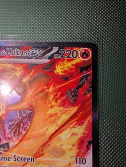 Pokemon TCG Team Rocket's Moltres EX 229/182 Destined Rivals Sir English - Image 2