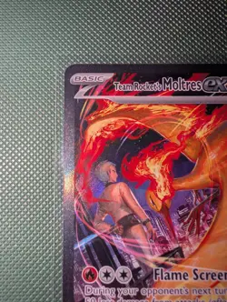 Pokemon TCG Team Rocket's Moltres EX 229/182 Destined Rivals Sir English - Image 5