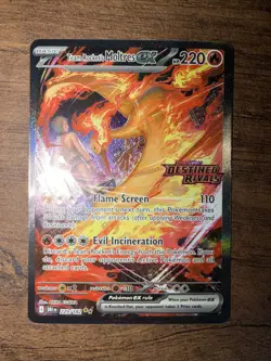 Pokemon TCG Team Rocket's Moltres EX 229/182 Destined Rivals Sir Stamped - Image 1