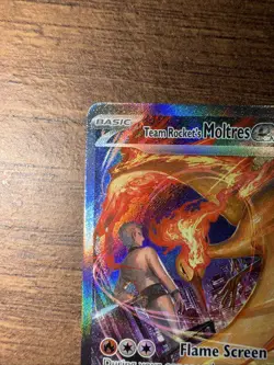 Pokemon TCG Team Rocket's Moltres EX 229/182 Destined Rivals Sir Stamped - Image 2