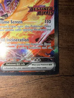 Pokemon TCG Team Rocket's Moltres EX 229/182 Destined Rivals Sir Stamped - Image 4