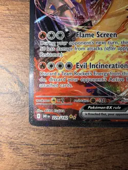 Pokemon TCG Team Rocket's Moltres EX 229/182 Destined Rivals Sir Stamped - Image 5