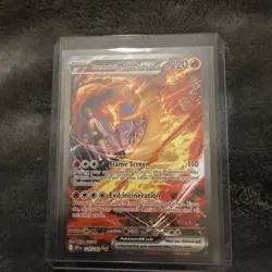 Pokemon TCG Team Rocket's Moltres EX 229/182 Destined Rivals Sir - Image 1