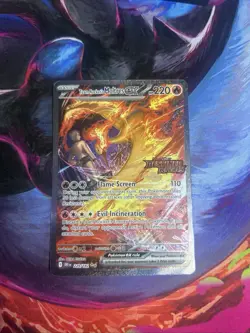 Pokemon TCG Team Rocket's Moltres EX 229/182 Destined Rivals SIR Mint STAMPED - Image 1