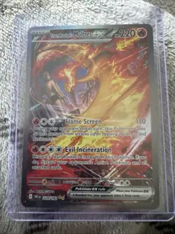 Pokemon TCG Team Rocket's Moltres EX 229/182 Destined Rivals Sir - Image 2