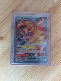 Pokemon TCG Team Rocket's Moltres EX 229/182 Destined Rivals Sir - Image 1
