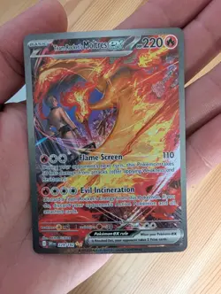 Pokemon TCG Team Rocket's Moltres EX 229/182 Destined Rivals Sir - Image 2