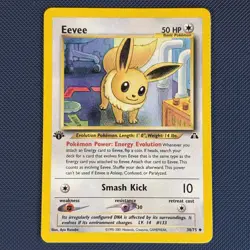 Eevee 38/75 - Neo Discovery - Uncommon 1st Edition Pokemon Card - NM - Image 1