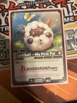 Anime Expo 2026 Palworld TCG Lamball Promo Card English Exclusive SHIPS SLEEVED - Image 1