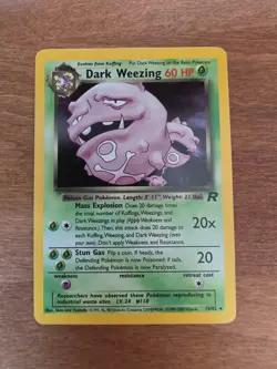 Pokemon Dark Weezing Holo Card 14/82 Team Rocket Series - Image 1