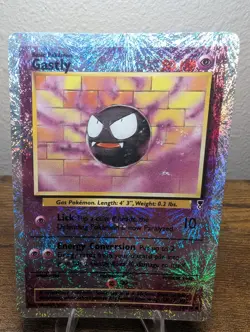 Damaged Gastly Reverse Holo Legendary Collection 76/110 Vintage WOTC 2002 - Image 1