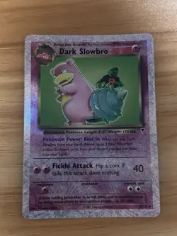 Dark Slowbro 12/82 Holo Rare – Team Rocket Pokemon TCG English 2002 - Image 1