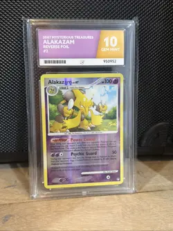 Pokemon TCG Alakazam 2/123 Ace 10 Reverse Holo Rare 2007 Mysterious Treasures - Image 2