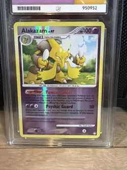 Pokemon TCG Alakazam 2/123 Ace 10 Reverse Holo Rare 2007 Mysterious Treasures - Image 4