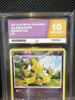 Pokemon TCG Alakazam 2/123 Ace 10 Reverse Holo Rare 2007 Mysterious Treasures - Image 5