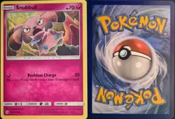 Snubbull 90/149 Common SM Base Set Pokemon Lightly Played - Image 1