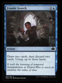 Frantic Search 51 Dominaria Remastered Magic: The Gathering - Image 1